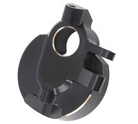 plplaaoo RC Car Steering Knuckles Brass Front Heavy Duty Precision Machined for Axial Capra SCX10 III AR45P Axle 2Pcs Black