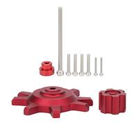 plplaaoo RC Car Tire Lock Tool Set High Performance Durable Aluminium Alloy Hub Changer for 1/10 Scale RC Cars with 1.9in 2.2in Wheels 3 Colors Available Easy Installation (Red)