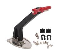 plplaaoo RC Car Winch Anchor Aluminium Alloy Lightweight Easy Installation Vivid Colors Universal Fit for 1/10 RC Crawler Car Accessory (Black and silver stitching color)