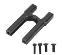 plplaaoo RC Center Differential Mount Aluminum Alloy Lightweight Durable CNC Machined PTFE Coated Upgrade Part for 1/7 1/8 Scale RC Cars 49x30mm (Black)