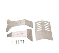 plplaaoo RC Chassis Armor Kit Stainless Steel Heavy Duty Skid Plate Protector Guard for 1/8 Nero 6S Big Rock RC Car Off Road Racing Durable Protection