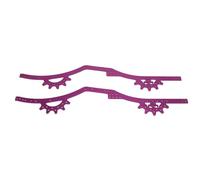 plplaaoo RC Chassis Frame Rails Aluminum Alloy Adjustable Wheelbase Durable Lightweight High Strength Chassis Rails for Axial SCX10 II 1/10 RC Car Model Upgrade Parts Set of 2 (Purple)