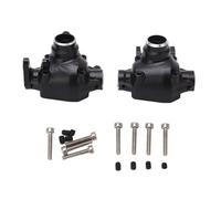 plplaaoo RC Crawler Axle Center Housing Kit High Performance Aluminum Alloy Black Front Rear Axle Housing for Axial SCX10 Pro 1/10 Remote Control Crawler Car