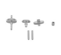 plplaaoo RC Crawler Gear Set Stainless Steel High Strength Lightweight Precise Transmission Gear for TRX4M 1/18 Crawler 11T Motor Pinion 2 Shafts Black (40.3:1)