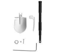 plplaaoo RC Crawler Shovel Premium Aluminum Alloy Iron Adjustable Tool for RC Models Enhances Realism and Fun 7 Parts (Black)