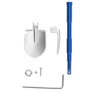 plplaaoo RC Crawler Shovel Premium Aluminum Alloy Iron Adjustable Tool for RC Models Enhances Realism and Fun 7 Parts (Blue)