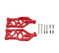plplaaoo RC Front Lower Arms Aluminium Alloy High Strength Durable Upgrade Suspension Parts for ARRMA 1 5 KRATON 8S Outcast 8S RC Cars (Red)