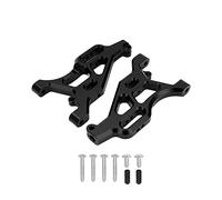 plplaaoo RC Front Lower Suspension Arms Aluminum Alloy Upgrade Parts Durable Hollow Design Adjustable Shock Absorber Angle Smooth Driving for LIMITLESS INFRACTION 6S TYPHON 6S RC Cars (Black)