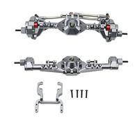 plplaaoo RC Front Rear Portal Axles Set Aluminum Alloy Higher Wider Performance Upgrade for SCX10 II 1/10 RC Car Color 225mm