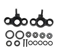 plplaaoo RC Front Steering Cup Aluminum Alloy Durable Heavy Duty Enlarged Bearings for Karton 1/8 RC Car Typhon Outcast Talion Infraction 1/7 Limitless Mojave (Black)