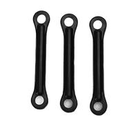plplaaoo RC Helicopter Connect Buckle Linkage Rod Servos Arm Repair Parts Durable Plastic Replacement Set For Fly Wing FW200 RC Helicopter 3Pcs Black