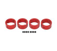 plplaaoo RC Joint Cup Reinforcement Ring Aluminum Alloy Durable Protective Heat Dissipation Enhanced Stability for XRT 8S 1/6 RC Cars 4Pcs (Red)
