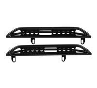 plplaaoo RC Metal Side Pedal Plate Durable Rock Slider Accessories for Axial SCX10 III AX103007 1/10 RC Car Black 2pcs 154x32x15mm