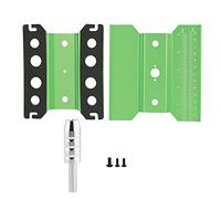 plplaaoo RC Model Car Repair Station Work Stand Adjustable Height Rotating Platform for 1/8 1/10 Scale Vehicles Durable Aluminium Alloy Green Blue Black Titanium 140mm 120mm 80 136mm (Green)