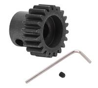 plplaaoo RC Motor Gear 20T Pinion 0.8MOD High Strength Steel Durable Upgrade for Granite Big Rock Typhoon Senton 3S Brushless Brush Series 1/10 Remote Control Vehicle Black 17mm Diameter