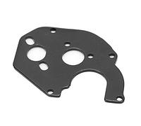plplaaoo RC Motor Plate Gearbox Mount Fixed Bracket High Performance Durable Aluminum Alloy Upgrade Part for Axial SCX24 90081 C10 1 24 RC Car Accessories Size 36x24mm Weight 3g (Black)