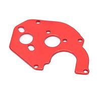 plplaaoo RC Motor Plate Gearbox Mount Fixed Bracket High Performance Durable Aluminum Alloy Upgrade Part for Axial SCX24 90081 C10 1 24 RC Car Accessories Size 36x24mm Weight 3g (Red)