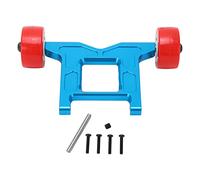 plplaaoo RC Porous Rear Anti Rolling Wheel Head Up Wheel Aluminum Alloy Durable Lightweight High Performance Upgrade Part for Granite Big Rock Typhoon Senton 3S 1/10 RC Car (Blue)