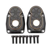 plplaaoo RC Portal Covers Brass Steering Knuckles Drive Housing Durable Stable Climbing Performance for Axial Capra SCX10 III AR45P Axle 1/10 RC Cars Black 2PCS