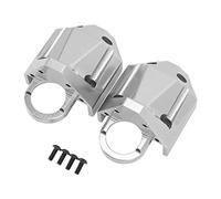 plplaaoo RC Rear Axle Gearbox Housing Aluminium Alloy Strong Durable Easy Installation Perfect Replacement for 1/7 UDR 144001 RC Car 2Pcs Accessories Set (Silver)