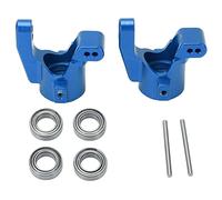 plplaaoo RC Rear Axle Seat Aluminum Alloy Durable Rear Hub Carrier for Latrax Teton 1/18 RC Vehicles 2pcs High Strength Wear Resistant Metal Knuckle Arm Hub Bearing Included (Blue)
