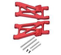 plplaaoo RC Rear Lower Swing Arm 2pcs Aluminum Alloy High Strength Lightweight Upgrade Part for LOSI 1/10 22S 2WD RC Car Durable Performance Enhancer with Easy Installation Kit (Red)