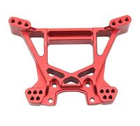 plplaaoo RC Rear Shock Tower Aluminium Alloy Universal Rear Shock Tower for Rustler 4WD 1/10 RC Car Durable Metal Upgrade Part High Performance Direct Replacement (Red)