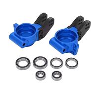 plplaaoo RC Rear Steering Cup Aluminum Alloy Enlarged Bearings High Strength Wear Resistance for Karton Typhon Outcast Talion Infraction Limitless Mojave 1/8 1/7 RC Cars 2 Pack (Blue)