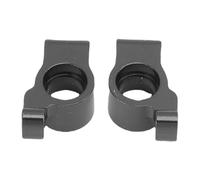 plplaaoo RC Rear Steering Cups Alloy High Strength Precision Replacement Parts for 1/24 Scale RC Car Models Left Right Set (Black)