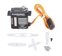 plplaaoo RC Servo Motor High Torque Metal Gear Low Noise with 4 Different Servo Arms Drone Servo for Fixed Wing Aircraft Airplane Toy Intelligent Robot