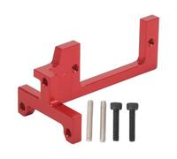 plplaaoo RC Servo Mounting Bracket Aluminum Alloy Sturdy Stylish RC Transmission Servo Mount Base Stand Fit for 1/14 Tractor Truck 4 Fixing Screws Included (Red)
