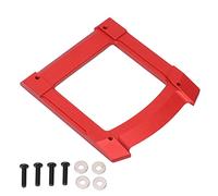 plplaaoo RC Skid Plate Glide Chassis Armour Guard Premium Aluminium Alloy Accessory Set Kit for 1/10 Cars Fit for Granite Big Rock Typhoon Senton 3S Brushless and Brush Series Remote (red)