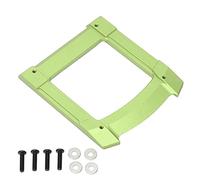 plplaaoo RC Skid Plate Glide Chassis Armour Guard Premium Aluminium Alloy Accessory Set Kit for 1/10 Cars Fit for Granite Big Rock Typhoon Senton 3S Brushless and Brush Series Remote (Green)