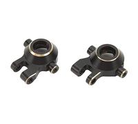 plplaaoo RC Steering Cup Brass Knuckle Set Premium Durable CNC Processed Black Coated Replacement Parts for 1/18 Remote Control Climbing Car 2PCS