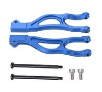 plplaaoo RC Swing Arms Aluminum Alloy High Temperature Resistant Front Upper Suspension Arm Set for ARRMA 1/5 KRATON 8S Outcast 8S RC Cars 2PCS (Blue)