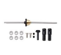 plplaaoo Rear Bridge Axle Differential Kit Aluminum Alloy CNC Precision Machined Heavy Duty Upgrade Part for WPL C14 C24 C34 C44 B14 B16 B24 B36 1/16 RC Cars