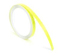 plplaaoo Reflective Stickers Hexagonal Pattern Luminous Strip Tape High Visibility Safety Decoration for Cars Bikes Motorcycles Plastic 8m Length (Yellow)