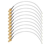 plplaaoo RF Coaxial Adapter Cable High Performance Brass Connector 50 Ohms Extension Cable for GPS Systems Receivers Scanners 10PCS