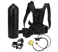 plplaaoo Scuba Tank Backpack Adjustable Diving Equipment Scuba Tank Holder Backpack for Diving Swimming Underwater Operations Professional Divers Diving Amateurs Lifeguards Firefighters (4L)