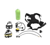 plplaaoo Scuba Tank Diving Gear 3L Aluminum Oxygen Cylinder Kit with Extended Hose Pressure Valve Converter for Underwater Diving Breath Training Snorkeling Enthusiasts (Green)