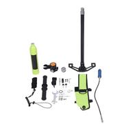 plplaaoo Scuba Tank Kit Portable Mini Scuba Diving Gear Underwater Breathing Device with Air Pump Pressure for Recreational Diving Tourism Parent Kid Activities Made of Aviation Aluminum (Green)
