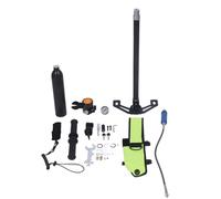 plplaaoo Scuba Tank Kit Portable Mini Scuba Diving Gear Underwater Breathing Device with Air Pump Pressure for Recreational Diving Tourism Parent Kid Activities Made of Aviation Aluminum (Black)