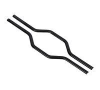 plplaaoo SCX24 Metal Girder Beam Frame Upgrade Accessory High Strength Durable Iron Replacement Parts For Axial SCX24 90081 1/24 Simulation Model RC Car Black 2 Pcs 17.1x0.6x0.25cm