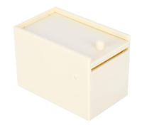 plplaaoo Simulation Fake Spider Box Trick Prank Toy Gift for Halloween April Fools Day Parties White Plastic Rubber 9.3x6.3x5.6cm