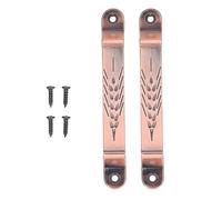 plplaaoo Sliding Barn Door Handles Pulls Rustic Aluminum Alloy Pull Handle for Sliding Doors Gates Cabinet Closet with Screws 2 Set