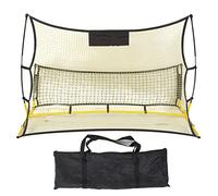 plplaaoo Soccer Rebounder Net Double Sided Portable Training Rebound Net for Football Practice Backyard Park Team Individual Yellow Black