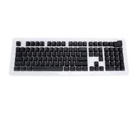 plplaaoo Spanish Keyboard Keycaps 108 Keys Minimalist Design Light Transmitting ABS Material Universal Compatibility for Mechanical Keyboards Office Home Use (Black)