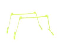 plplaaoo Speed Training Hurdles Football Soccer Agility Aids Adjustable Portable Hurdle Set Yellow 2pcs