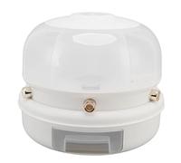 plplaaoo Stackable Grain Storage Container Rotating Rice Dispenser 6 Grids Kitchen Organization Space Saving PP Material 29.5x23.5cm (White)