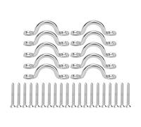 plplaaoo Stainless Steel Kayak Canoe Rigging Boat Pull Handle Buckles 10pcs Premium Durable Kayak Accessories for Easy Transportation and Storage of Kayaks Canoes Boats (4mm)